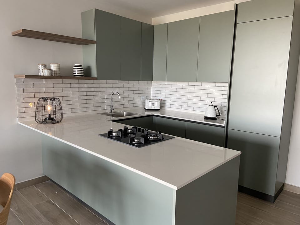 Fully equipped modern kitchen