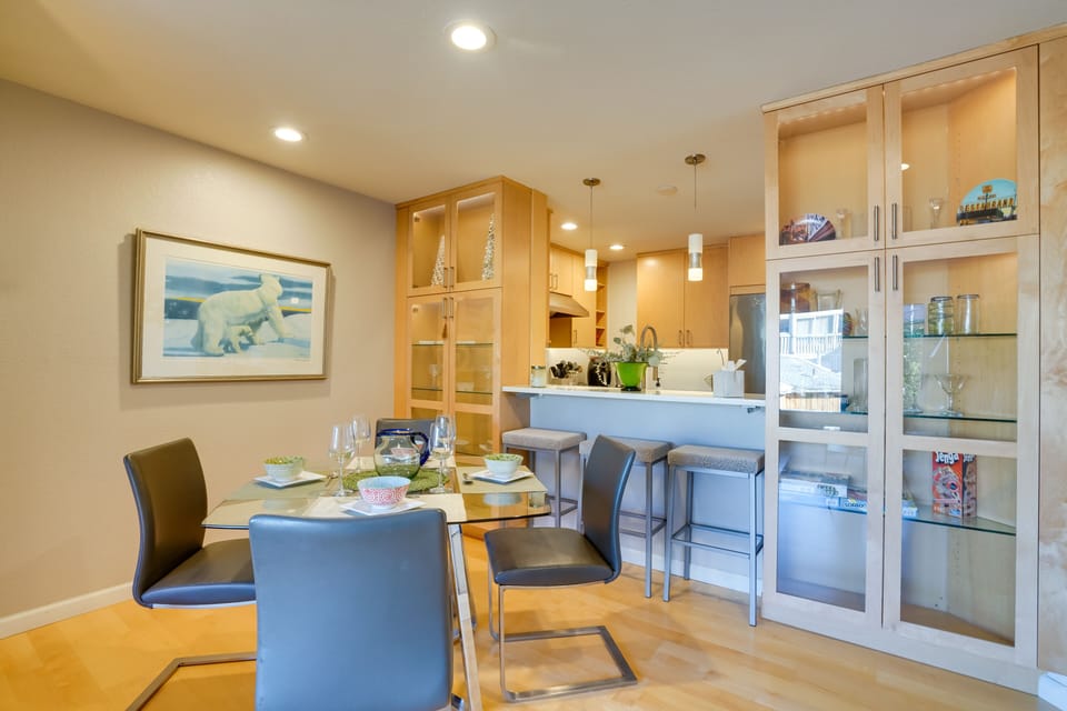 Dining Area | Dishware & Flatware Provided | Central Heating