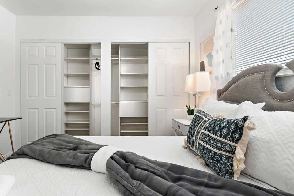 If you bring a lot of clothes and other stuff for your stay, we have ample closet space for you. Sounds like a plan.