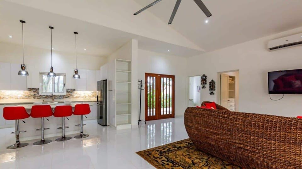 Kitchen and living area