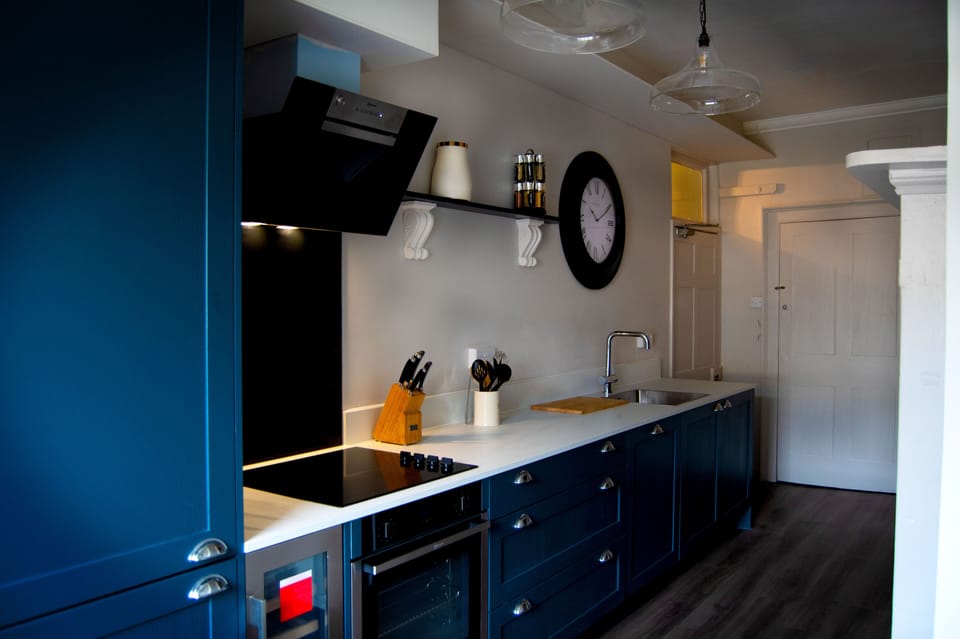 Apartment | Private kitchen | Fridge, oven, stovetop, dishwasher