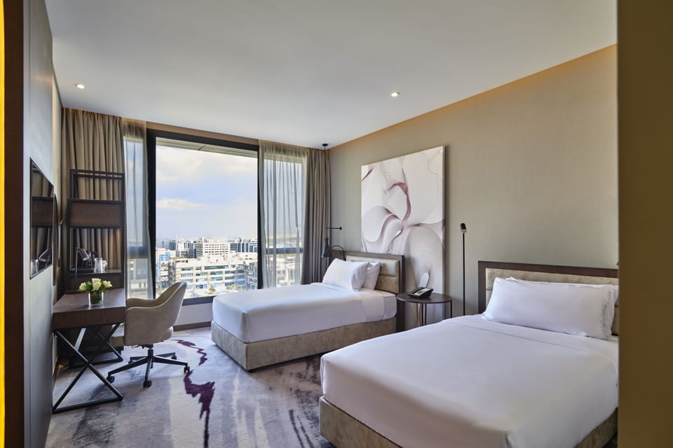 Premium bedding, minibar, in-room safe, desk
