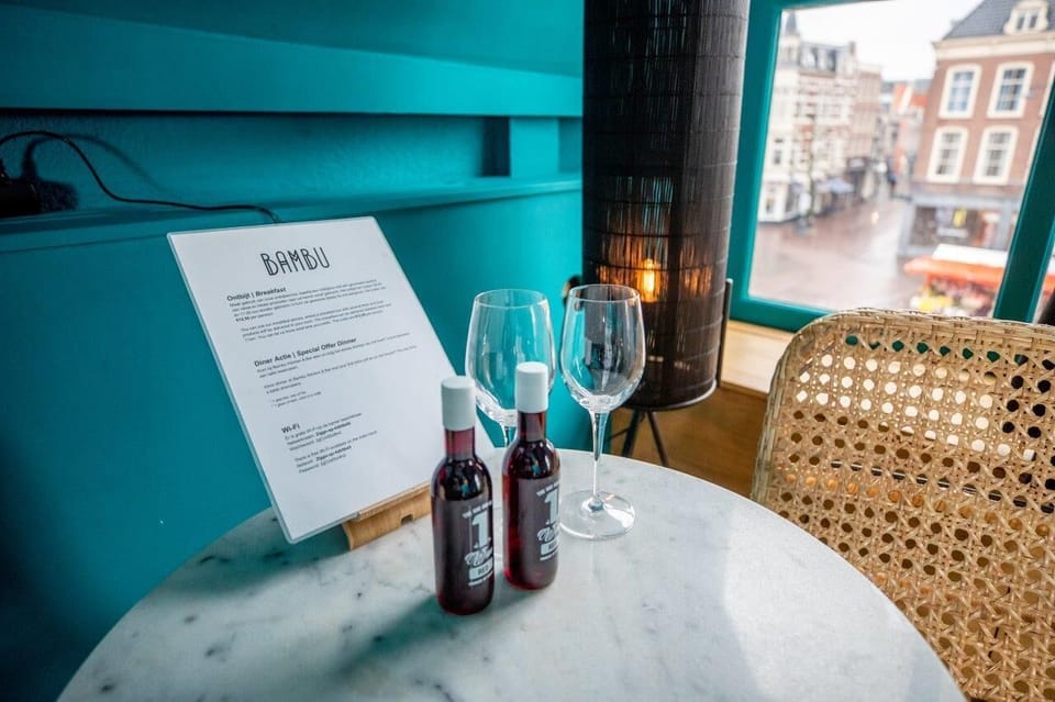 Start your day overlooking the square — the perfect setting for a slow morning and fresh coffee.