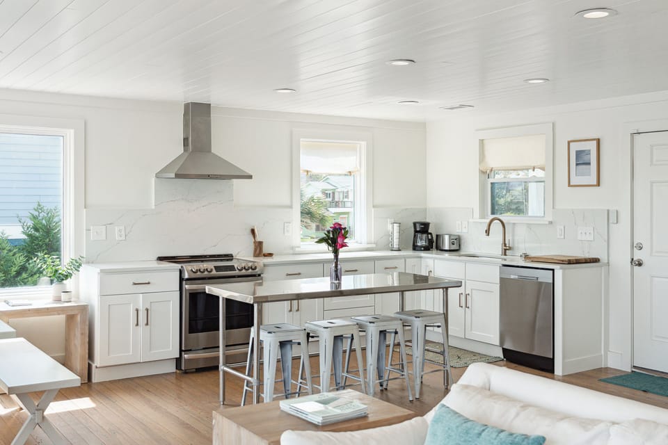 Kitchen stainless decor and fixtures