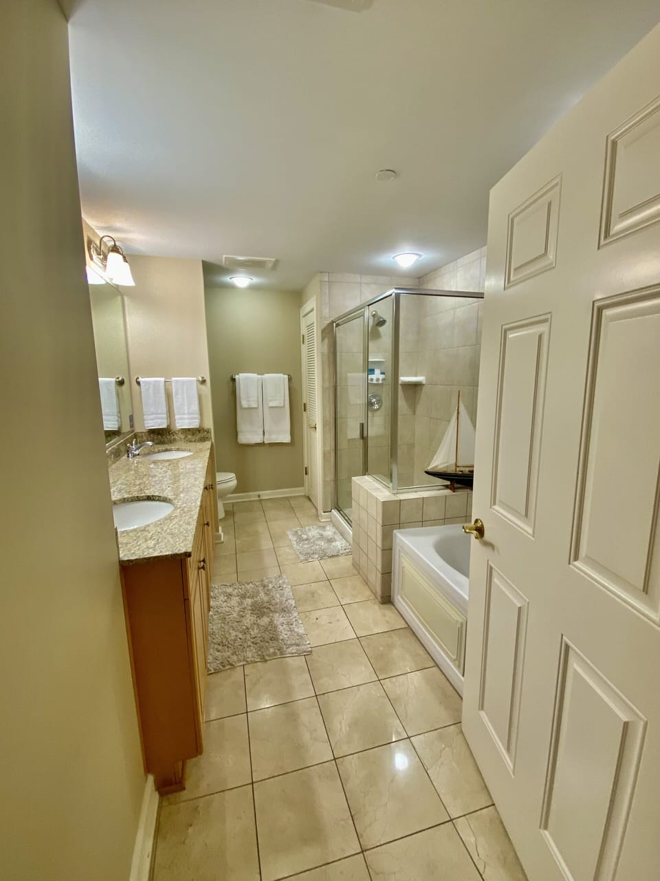 Master Bath w/ Jacuzzi Tub.