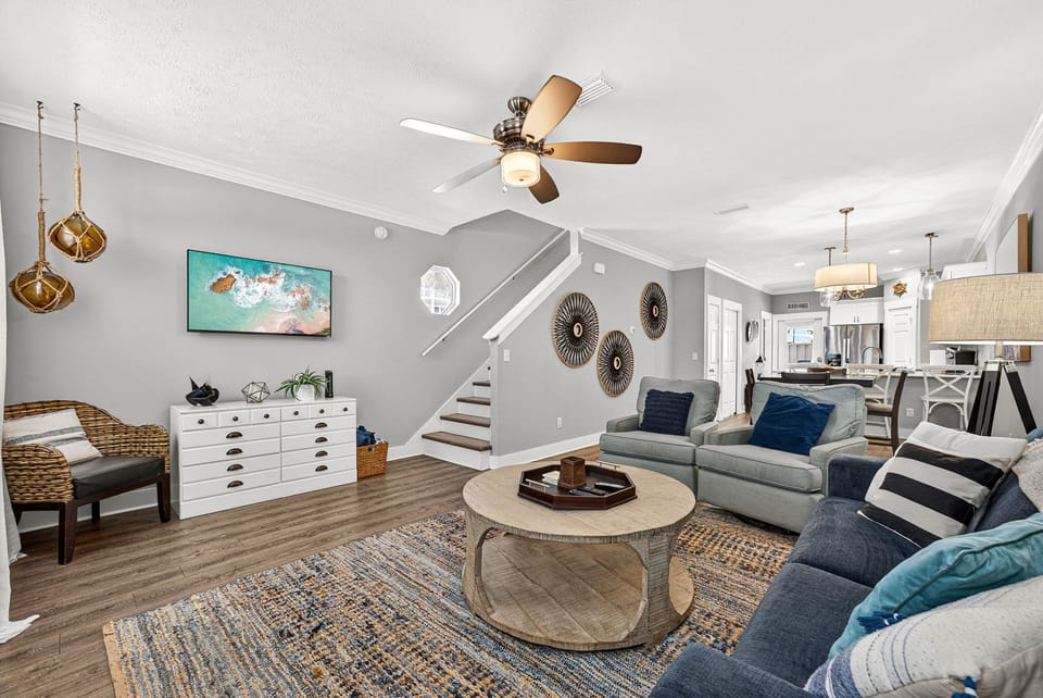 Living room off the kitchen