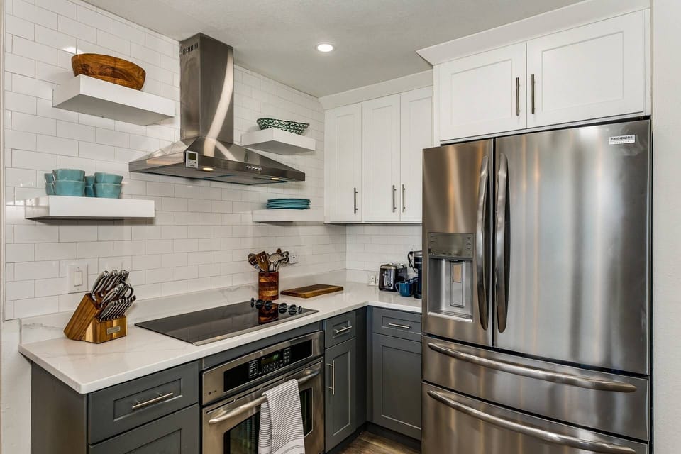 Fully equipped kitchen has everything you need for family meals