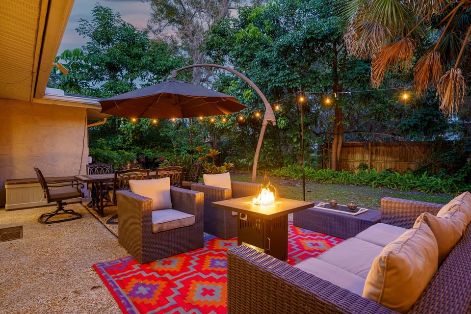 Connect with family or friends by the fire