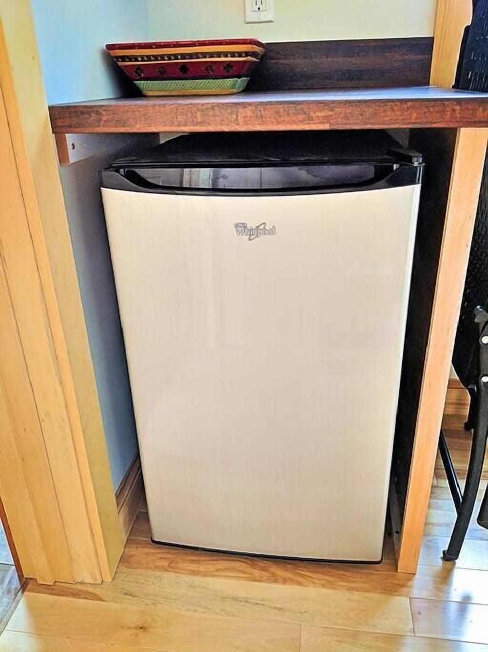 Private mini fridge in the kitchenette