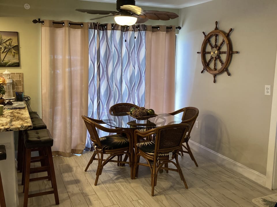 Family meals in the dinning area. 