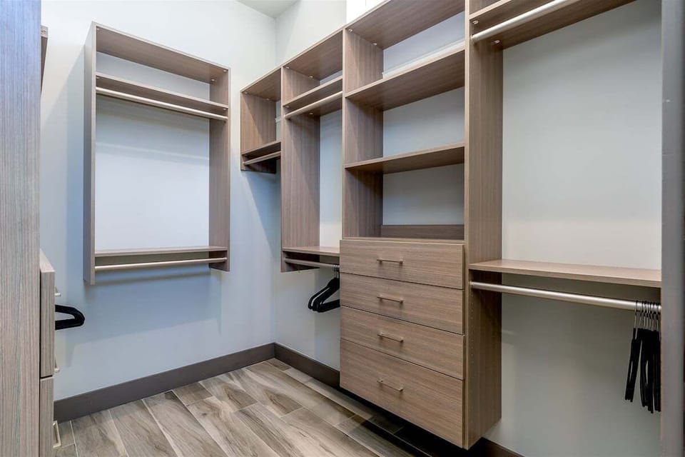2nd level master bedroom walk-in closet.