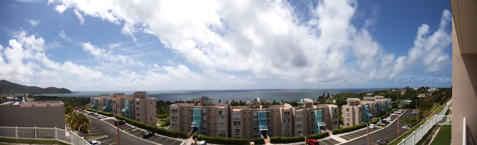 Sea view from the balcony and every room in the condo