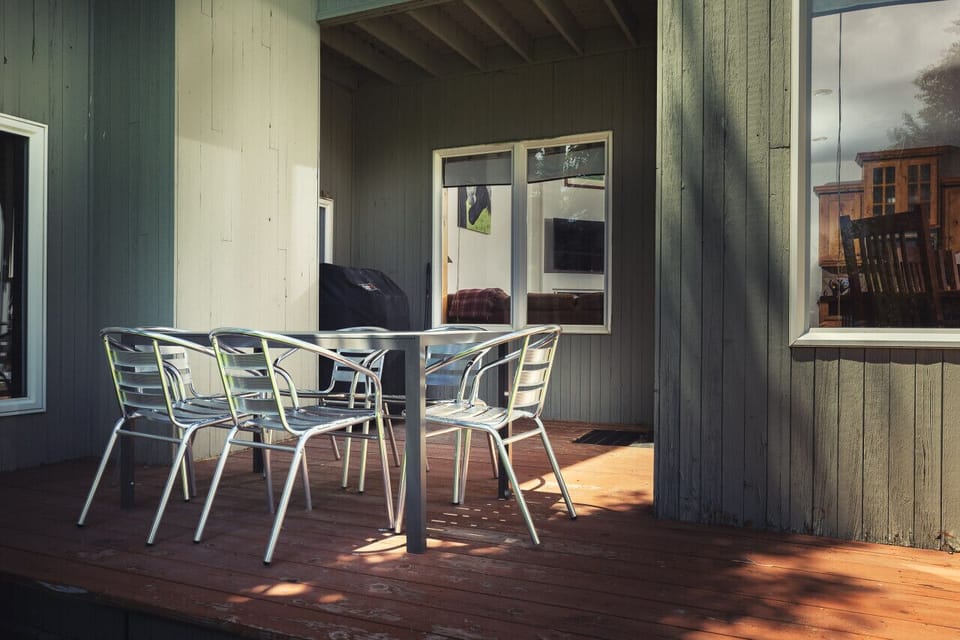 Outside deck area