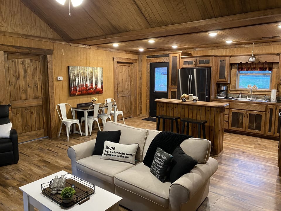 Living Room and view of Kitchen