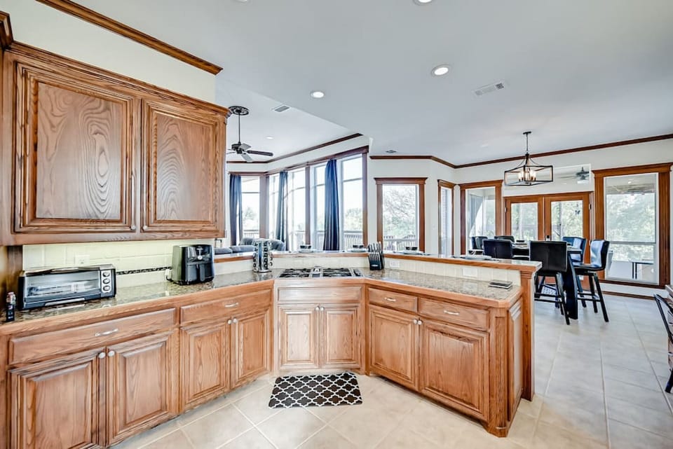 Kitchen and dining room view