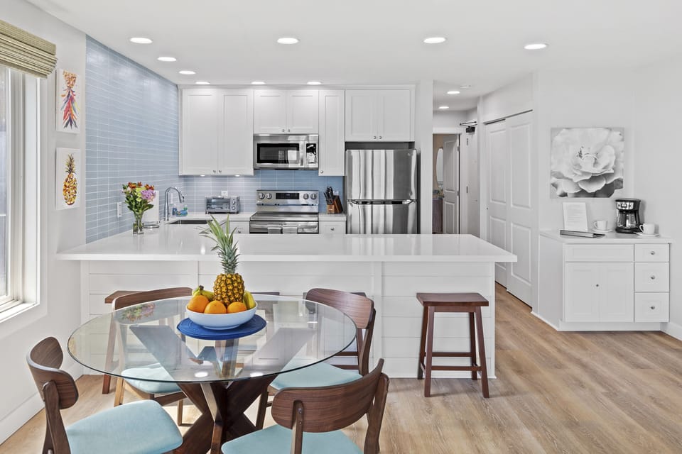 Kitchen and dining area