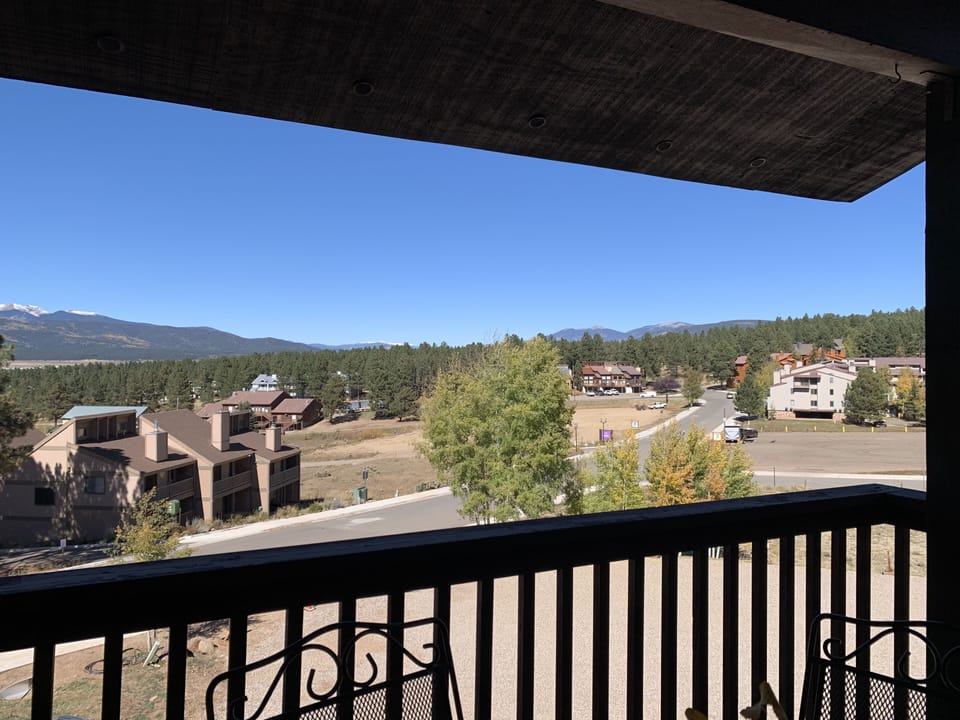 view of surrounding mountains from balcony 