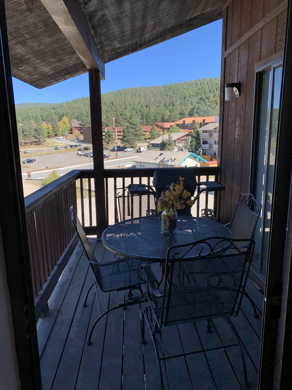 Balcony off of downstairs bedroom and living room 