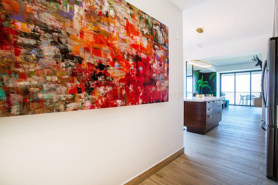 Art in the entrance hall