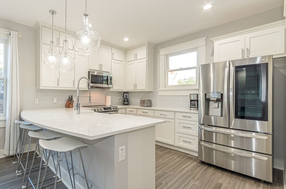 Fully equipped kitchen with smart appliances