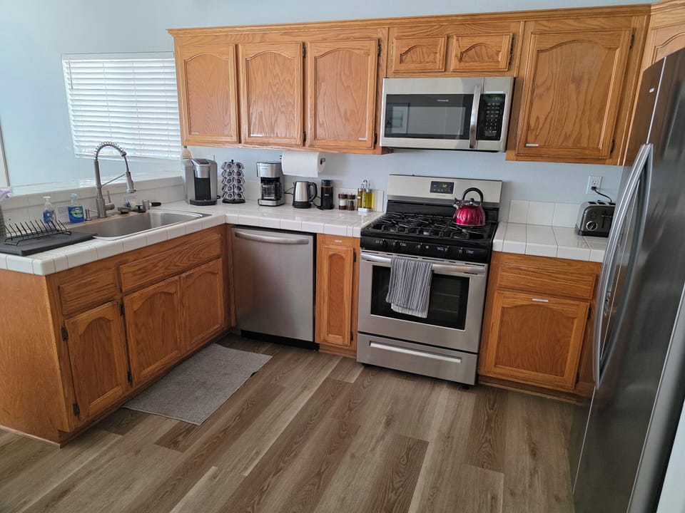 Kitchen with new appliances 