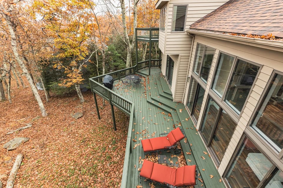 Rear deck.