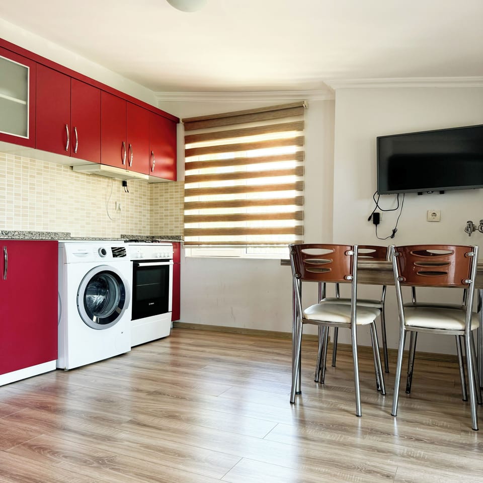 Exclusive Daire, Sehir Manzarali, Balkonlu | Private kitchen | Cleaning supplies