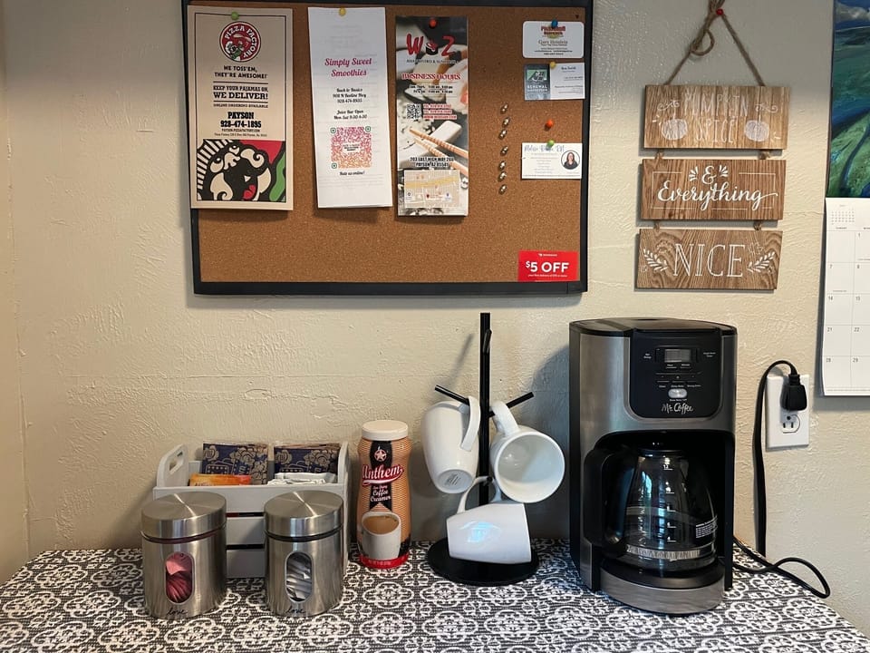 Coffee, tea and hot chocolate bar 
