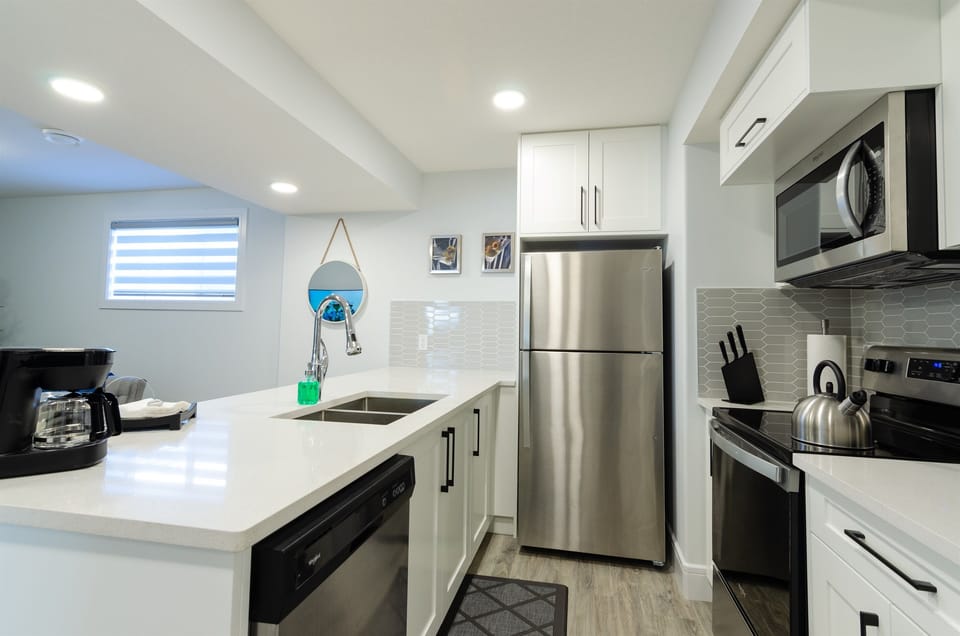Fully equipped kitchen with charming elements, perfect for home-cooked meals and entertaining