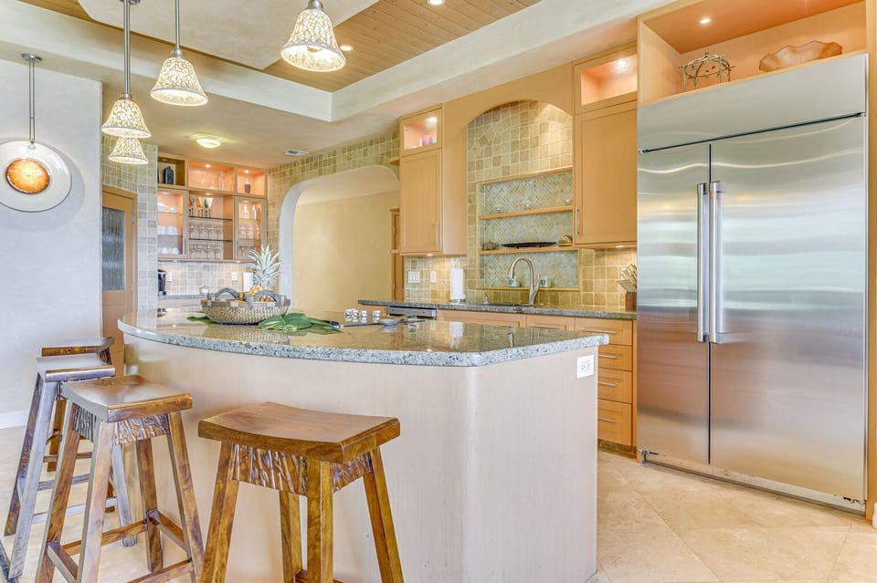 Fully stocked kitchen 