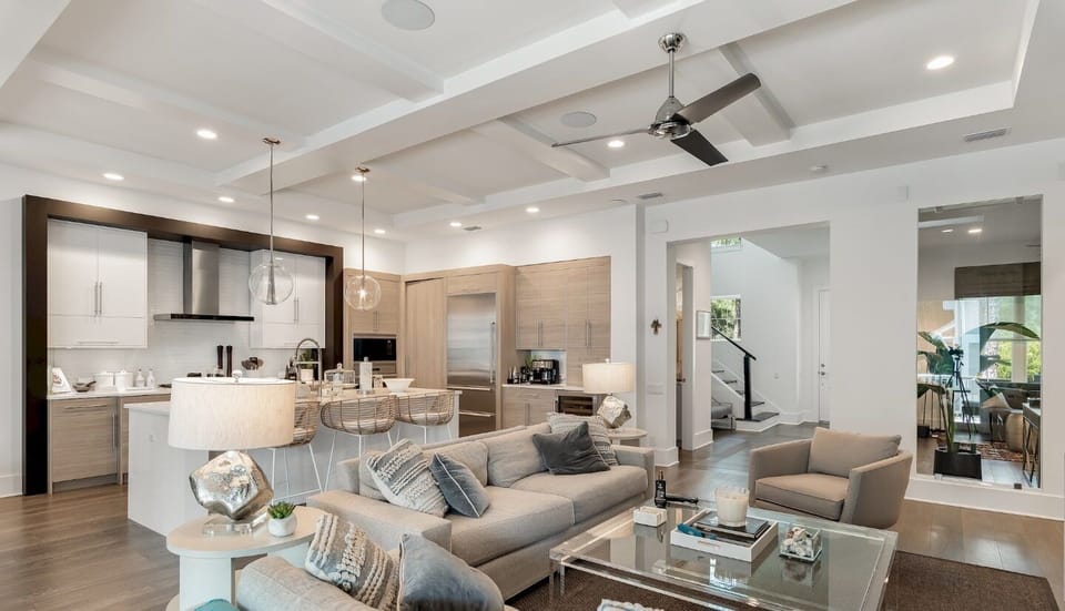 Living, Kitchen