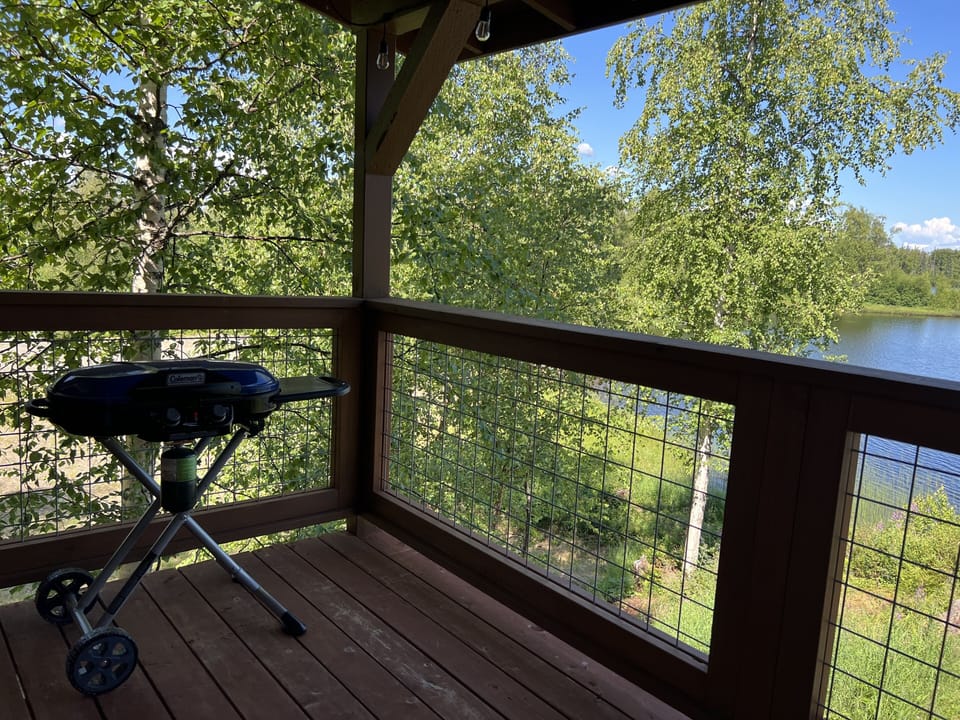 BBQ time on a gorgeous, Alaskan summer day! 