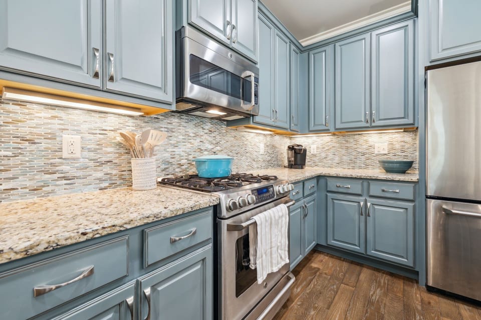 Ample Counter Space & Stainless Steel Appliances