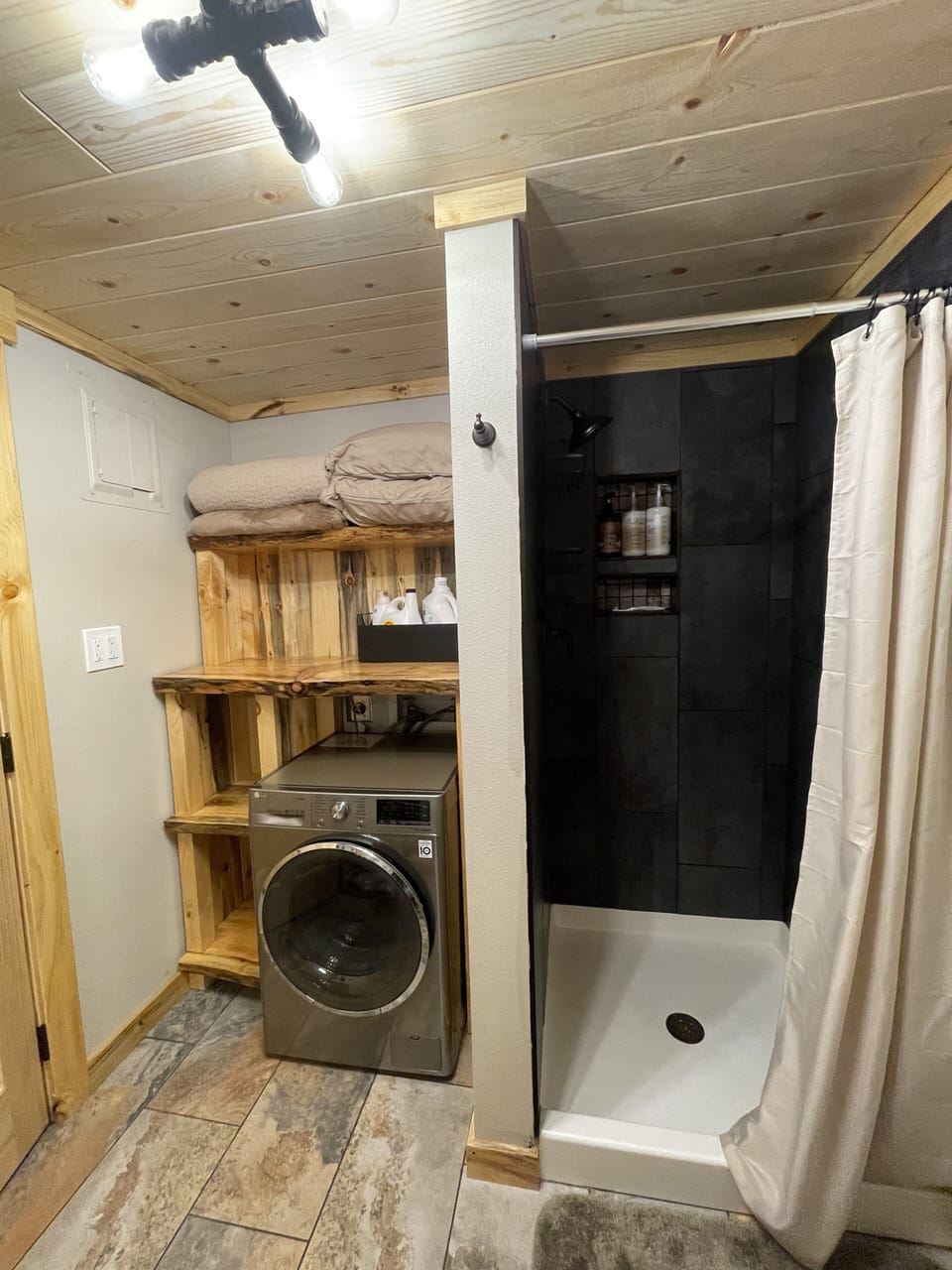 Laundry in Cabin Bathroom