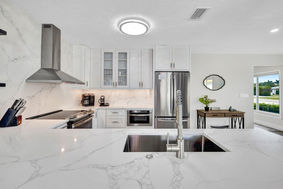 Modern kitchen with sleek finishes