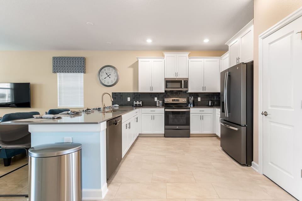 Prepare a meal in this fully furnished kitchen