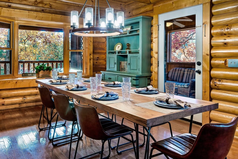 Dining table can accommodate up to 10 guests for those memorable family dinners!