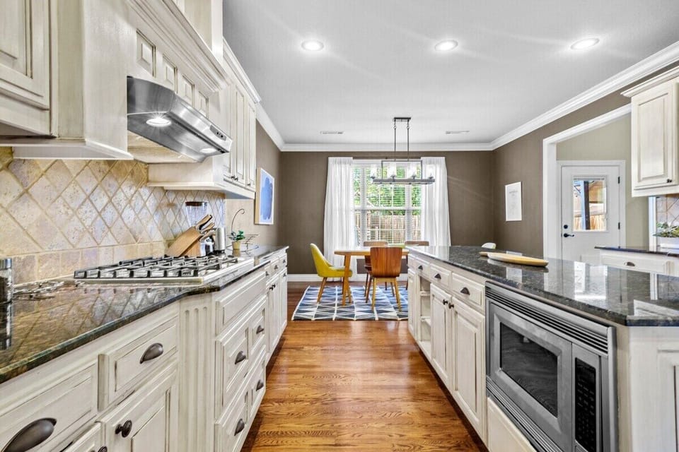 Back inside, enjoy our large kitchen with dining area.