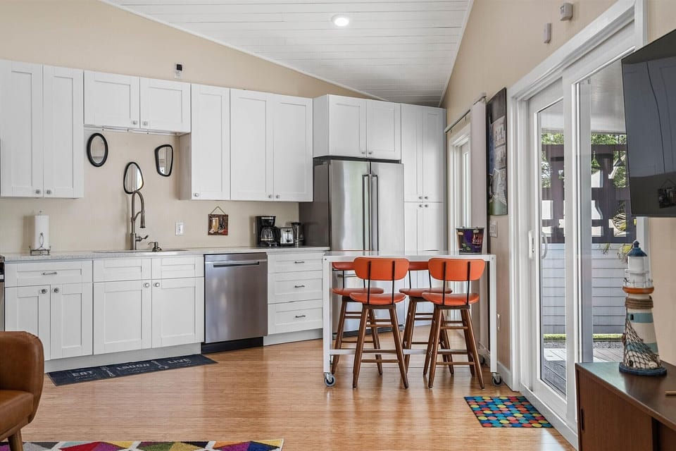 Kitchen and one of the dinning areas
