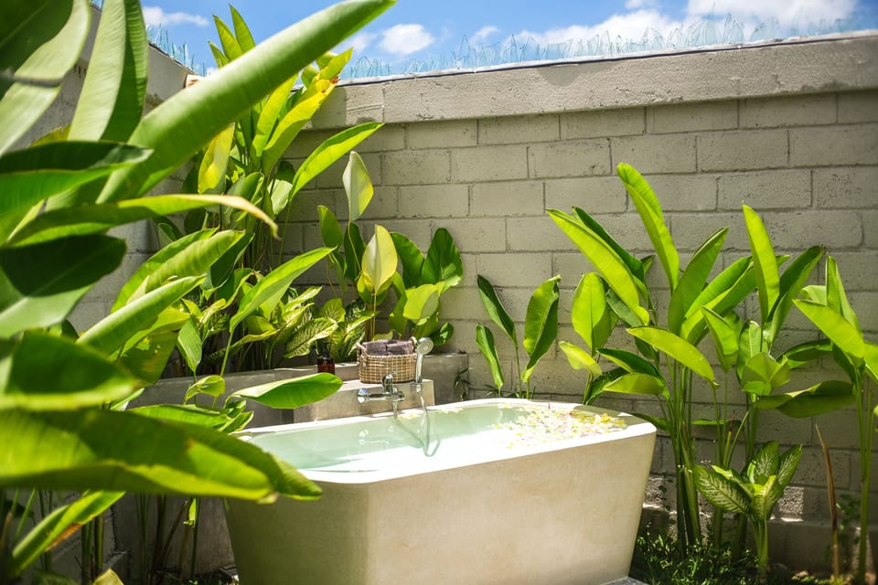 Villa, Private Pool | Bathroom | Shower, bidet, towels, soap