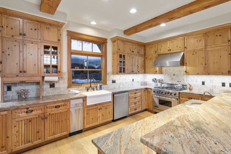 Bright and spacious kitchen.