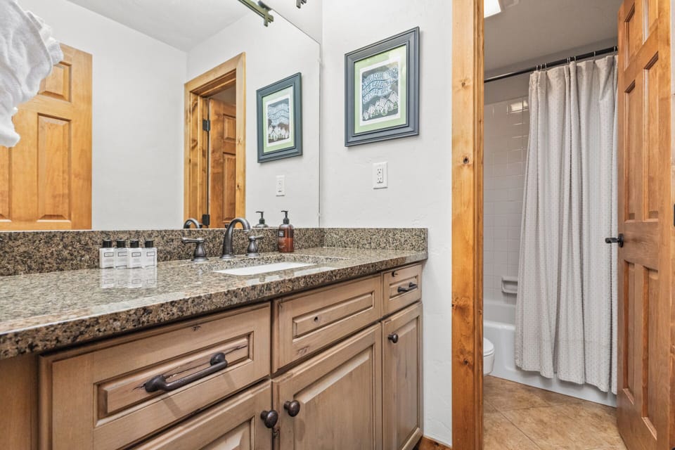 Bathroom 2, adjacent to Bedroom 2