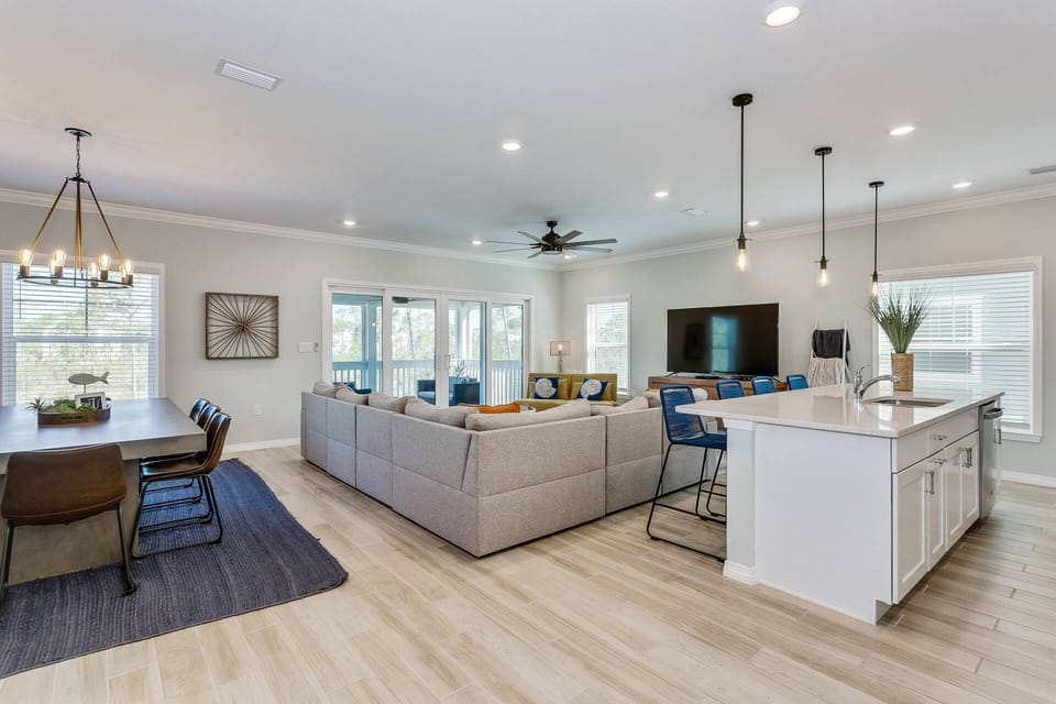 Absolutely stunning open concept living area