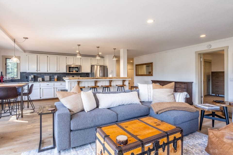 Living Room / Flat Screen TV / Pellet Stove