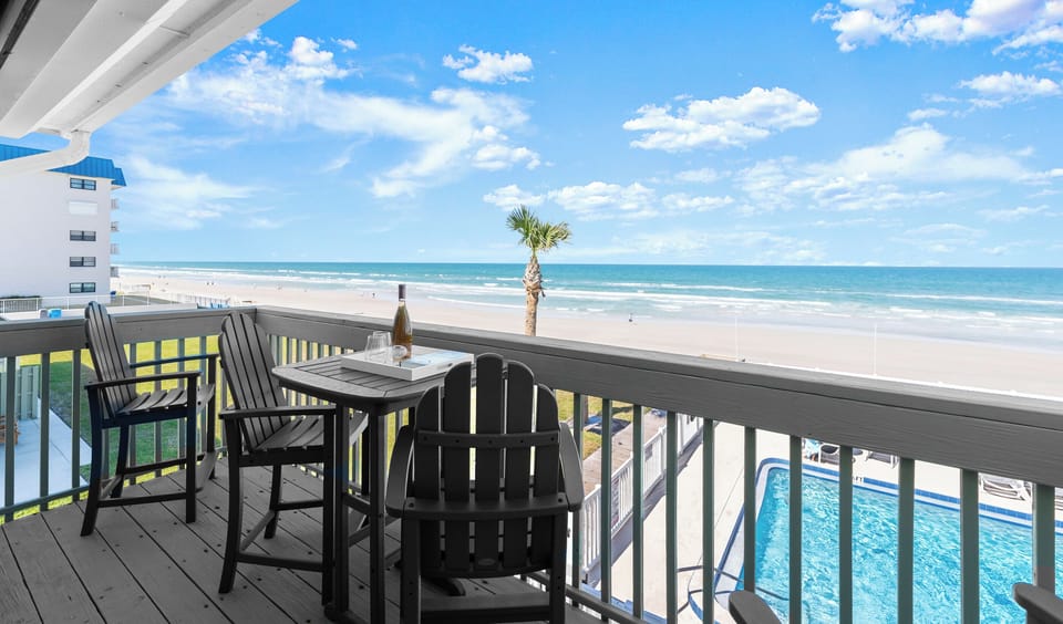 We love sitting on the deck watching the dolphins go by