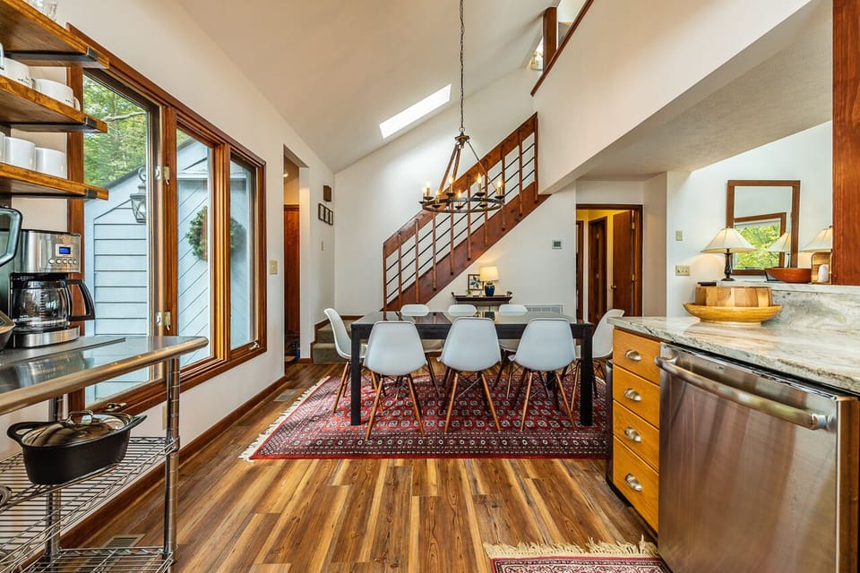Dining area with garden view