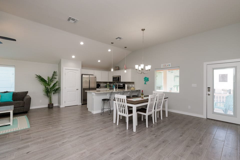 Kitchen and dining room
