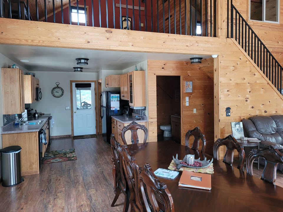 Kitchen, Main Level Bathroom, Main Level Living Area, Dining Area, Upstairs Loft
