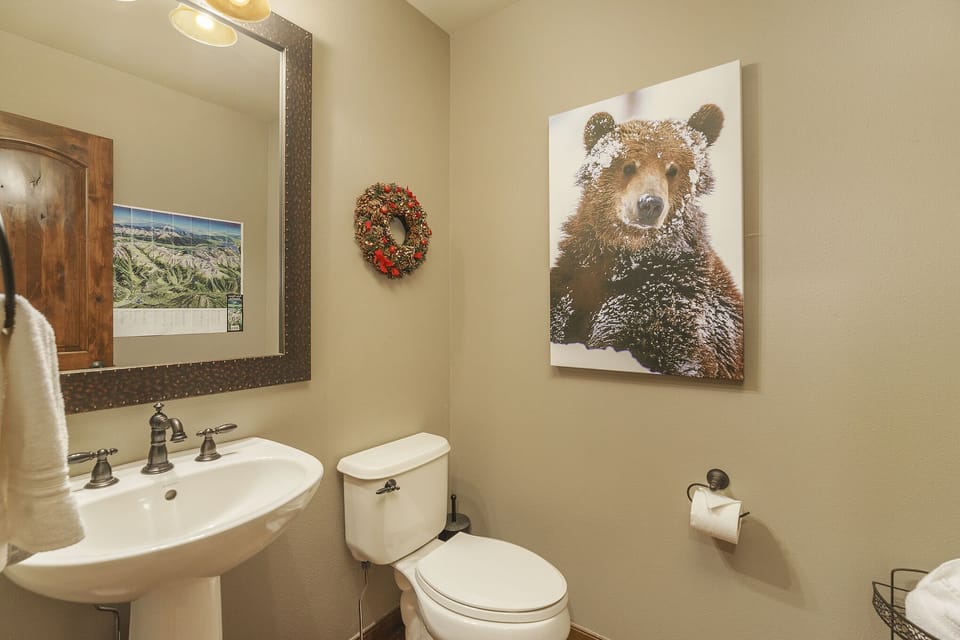 Upstairs half bath
