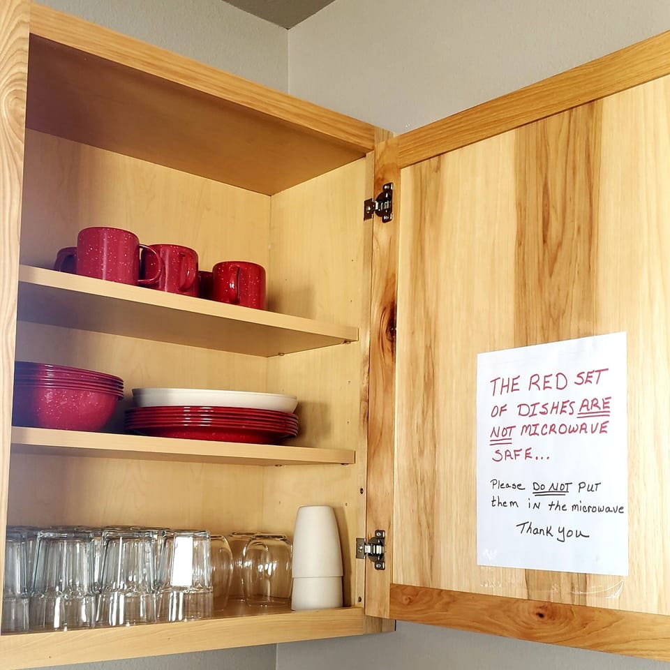 Red Camp Dishes and Glasswear